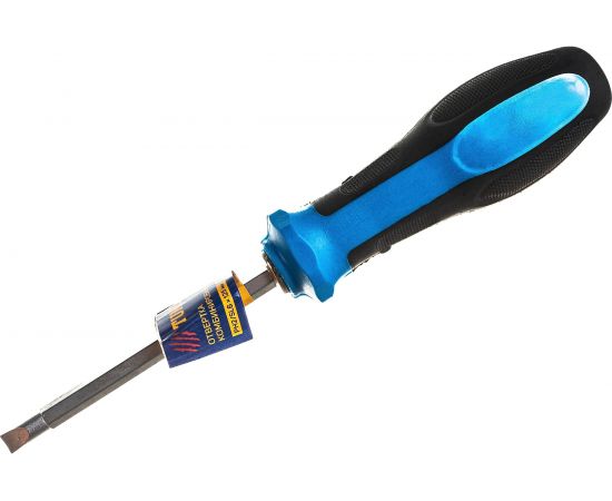 Комбинированная отвертка TUNDRA 3 в 1, PH2 и SL6 х 125 мм, шлиц магнитный, 2К рукоятка 1858734 – изображение 3