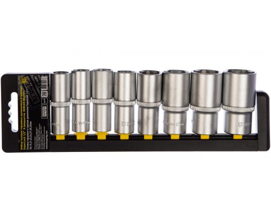 Набор удлиненных торцевых головок 1/2 SuperLock 8шт, 18-32мм Berger BG BG2031 – изображение 3