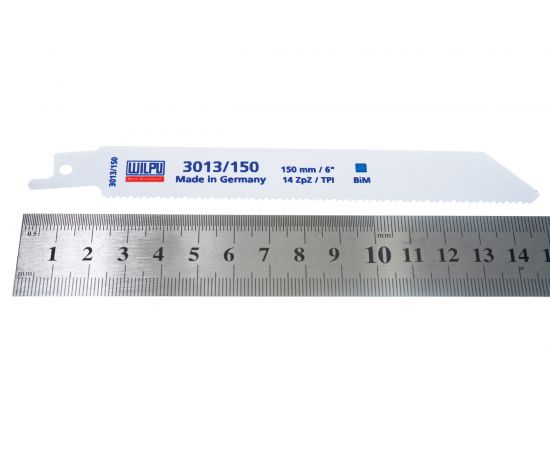 Полотно по металлу 3013/150 (5 шт; 150х19х0.9 мм; 130 мм; 14 TPI) WILPU 1461500005 – изображение 3