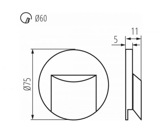 Подсветка в стену KANLUX ERINUS LED O GR-NW/ 33329 – изображение 3