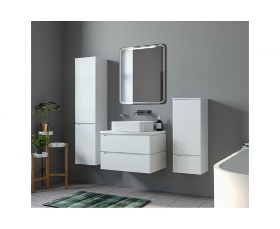 Тумба для ванной MIXLINE ""ВИКТОРИЯ-70"" Софт белый, под умывальник Джой-46Триумф-56/Ringo-53 ПВХ 547202 – изображение 4