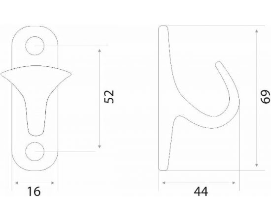 Крючок Trodos 04.16.02 Сафира, хром 302049 – изображение 4