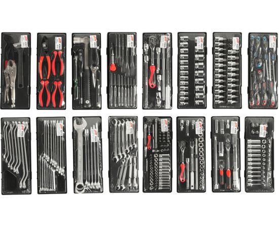 Инструментальная тележка 4 секции в комплекте с набором инструментов 279шт JTC-5021+279 – изображение 7