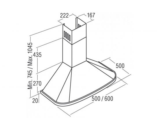 Кухонная вытяжка CATA NEBLIA 500 INOX 02088310 – изображение 8