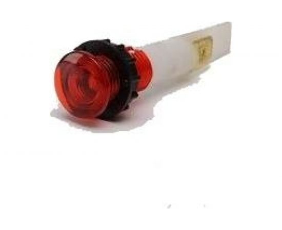 Сигнальная арматура Emas 10мм красная с заж. MS 6,3х0,8мм с лампой, 230В S102NK 
