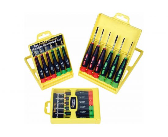 Набор отверток AmPro 6 предметов, крест и шлиц T32151 