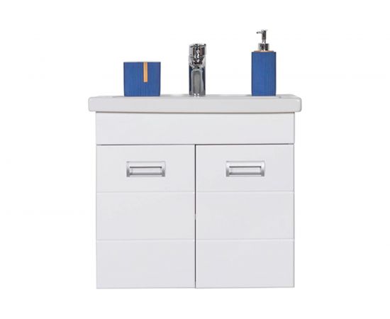 Подвесная тумба с раковиной Orange Таис-М белый глянец TP2-TUW+RA 