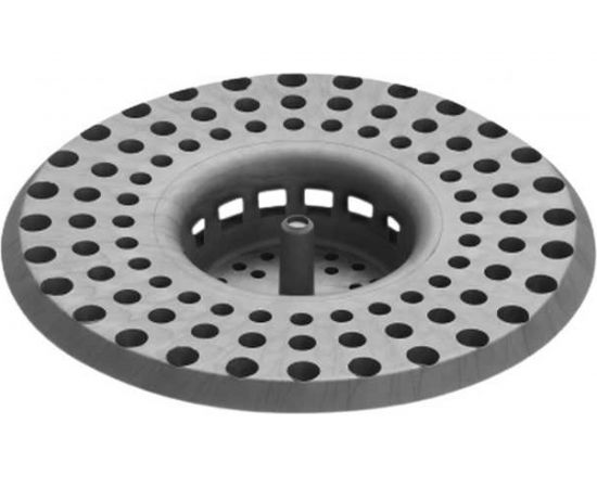 Ситечко для раковины, мойки СУПРИМПЛАСТ серое 1SDRM66_12H 