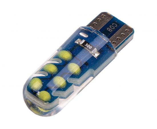 Автолампа SKYWAY диод T10W5W 12V 12COB 1-конт Белая Салон, габариты, номер, стопы S08201432 