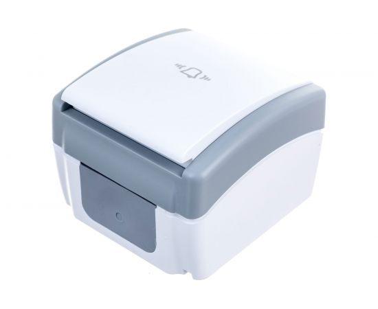 Кнопка звонка Mono Electric OCTANS IP54, бело-серый 154-020001-107 