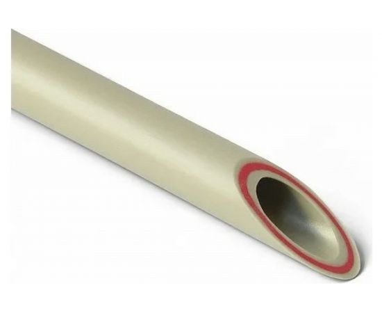 Труба RTP PN25, SDR 6, армированная стекловолокном, цвет слоя красный D 25х4.2 мм, 4 м, серая 10899 