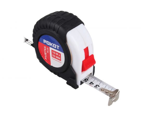 Карманная рулетка РОКОТ PLUS, 10мх25мм 658-044 