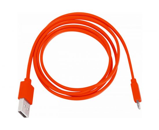 Кабель Rombica USB - Lightning MFI, ПВХ Плоский, 1м, красный DIGITAL MR-01 CB-MR01R 