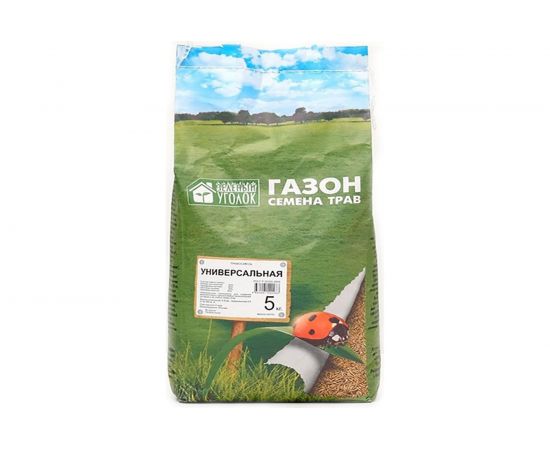 Семена газона Зеленый уголок травосмесь Универсальная, 5 кг 4660001290983 