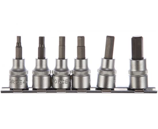 Набор головок-бит 3/8"", 6 гранные, 6 шт.. FORCE 3065 