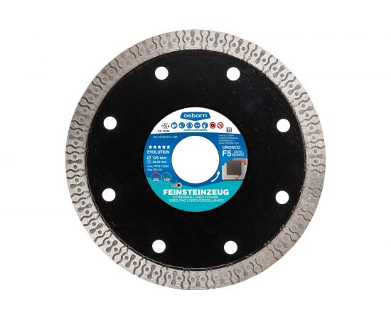 Диск алмазный по керамограниту OSBORN F5 Ceraspeed (125x1.2x22.23 мм) DRONCO 4125514102 