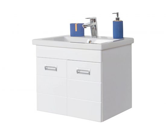 Подвесная тумба с раковиной Orange Таис-М белый глянец TP2-TUW+RA – изображение 2