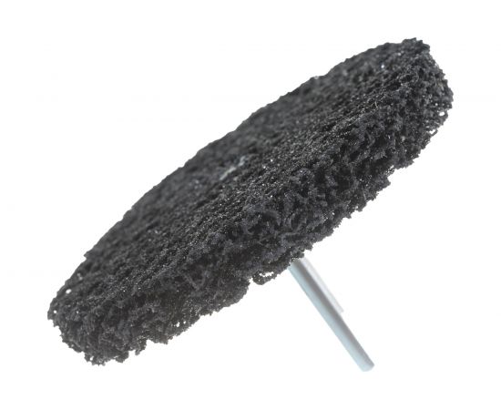 Круг для снятия ржавчины на шпинделе чёрный (6х100 мм) Русский Мастер РМ-52206 – изображение 2