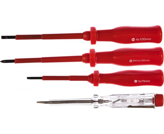Набор диэлектрических отверток 3 предмета с тестером AV Steel AV-495103 – изображение 2