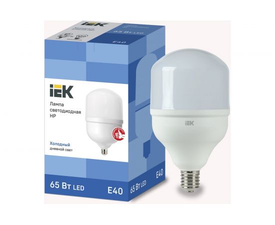 Лампа IEK LED HP 65вт 230В 6500К E40 LLE-HP-65-230-65-E40 – изображение 2