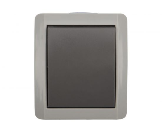 Проходной накладной выключатель KRANZ IP54 серый KR-78-0610 – изображение 2