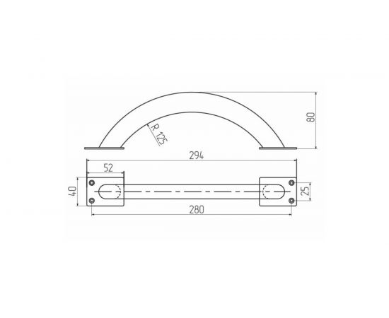Дверная ручка ШЕПАРД А-280 белая 6038 – изображение 2
