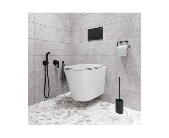 Встраиваемый смеситель с гигиеническим душем IDDIS Ray черный матовый RAYBLR2i08 – изображение 3