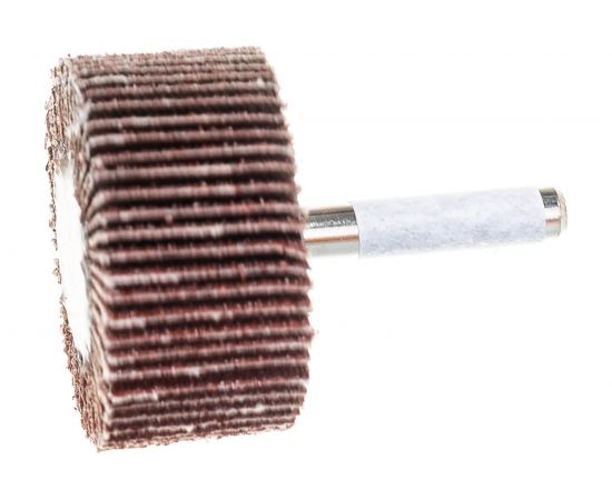 Круг шлифовальный лепестковый радиальный (40x20 мм; хвостовик 6 мм; P80) Hogert Technik HT8D003 – изображение 3