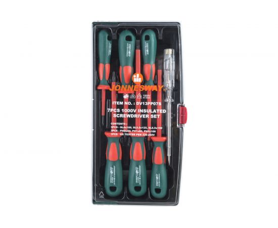 Набор стержневых диэлектрических отверток Jonnesway DV13PP07S 7 предметов 48787 – изображение 3
