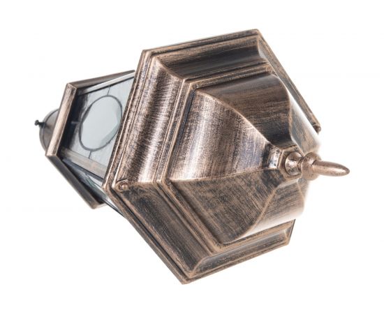 Садово-парковый светильник, шестигранный на столб 60W E27 230V, черное золото Feron PL152 11321 – изображение 3