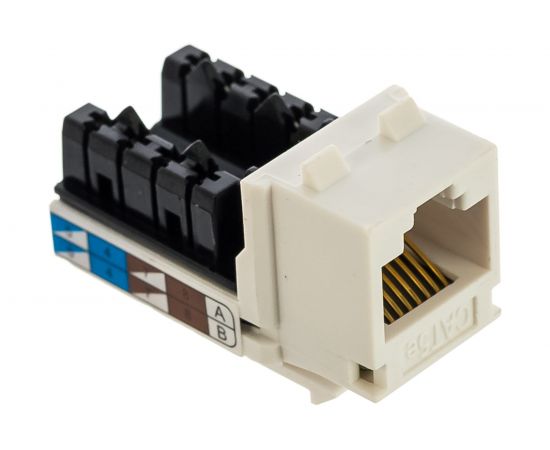 Модуль-вставка типа Keystone NIKOMAX неэкранированный, белый NMC-KJUD2-WT – изображение 3