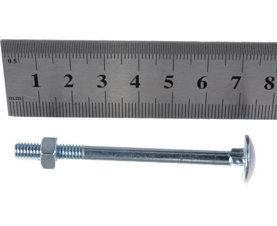 Болт с п.кр. гол. и кв.подголовком, с гайкой ЕВРОПАРТНЕР DIN603 Zn M6х70 6шт. 6 0524 1 – изображение 3