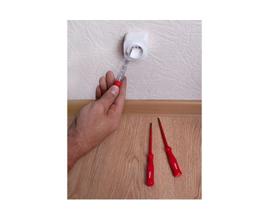 Набор диэлектрических отверток 3 предмета с тестером AV Steel AV-495103 – изображение 4