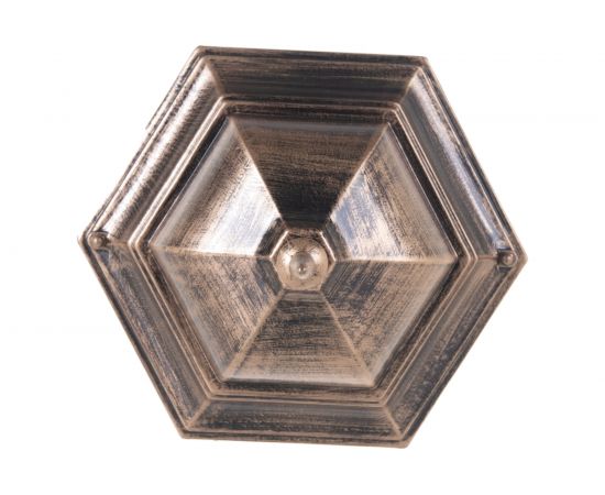 Садово-парковый светильник, шестигранный на столб 60W E27 230V, черное золото Feron PL152 11321 – изображение 4