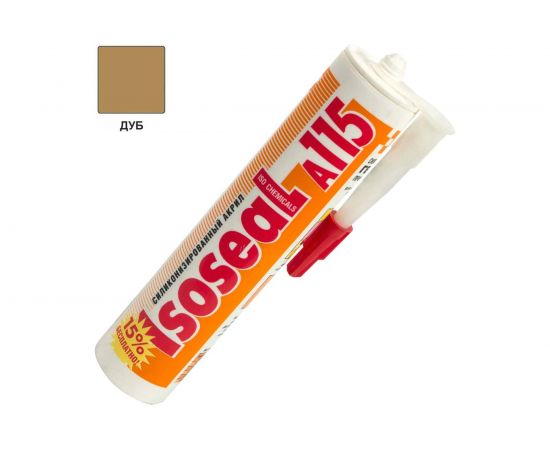 Акриловый силиконизированный герметик для дерева и паркета ISOSEAL A115 дуб, 280 мл 1150211 – изображение 4