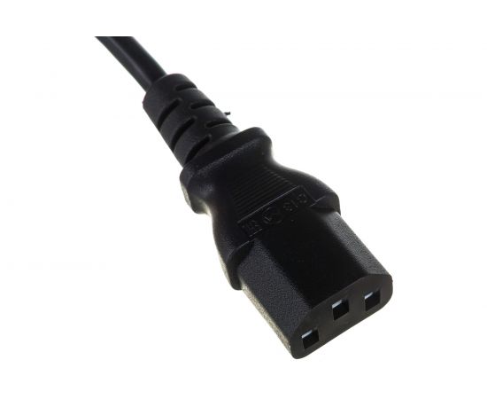 Кабель питания монитор-компьютер Hyperline PWC-IEC13-IEC14-0.5-BK IEC 320 C13 - IEC 320 C14 43792 – изображение 4