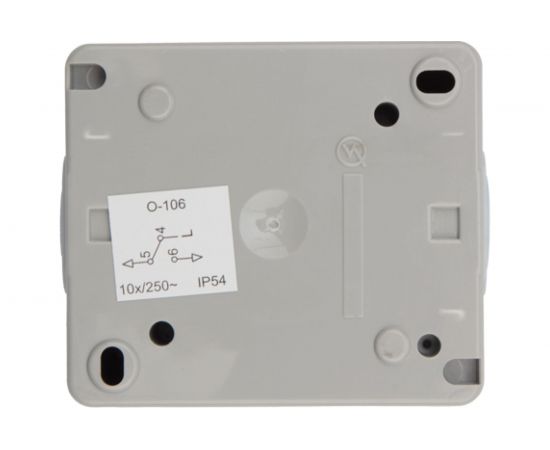 Проходной накладной выключатель KRANZ IP54 серый KR-78-0610 – изображение 4