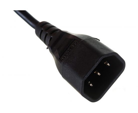 Кабель питания монитор-компьютер Hyperline PWC-IEC13-IEC14-0.5-BK IEC 320 C13 - IEC 320 C14 43792 – изображение 5
