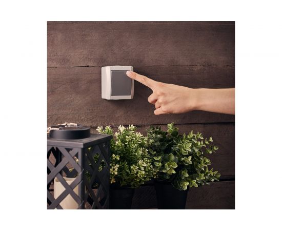 Проходной накладной выключатель KRANZ IP54 серый KR-78-0610 – изображение 7