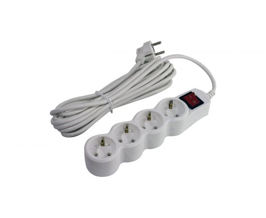 Сетевой фильтр 5bites 5 м, 4 розетки, белый SP4W-150 