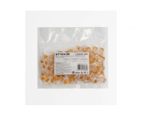 Соединительный зажим STEKKER Скотч-лок K1, 0,4-0,7мм 1,52mm LD800-001 упаковка 100 шт 39543 