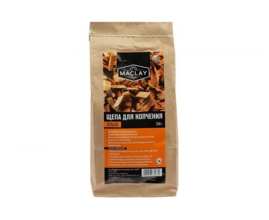 Щепа для копчения Maclay ОЛЬХОВАЯ 250 г 4873037 