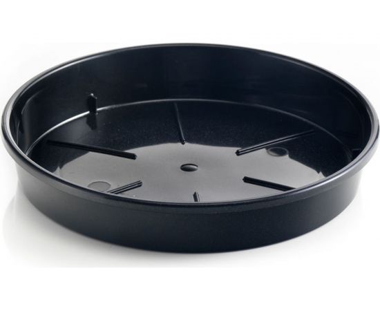 Поддон Teraplast PLATO диам. 16 см, высота 2.7 см, черный 08086016006 