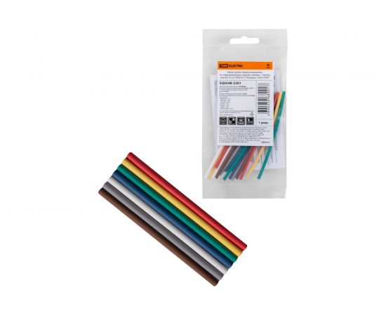 Набор трубок TDM термоусаживаемых, клеевых ТТкНГ3:1 Полицвет 1,6/0,5 SQ0548-2201 