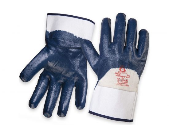 Защитные перчатки с нитриловым покрытием JetaSafety JN067/L 