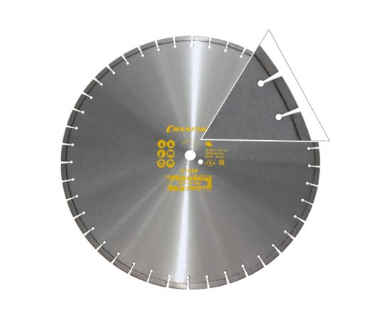 Алмазный диск ChampionPRO 600х25.4х10х4 мм Concremax 13 л/с бетон железобетон с наполнителем средней твердости C1628 
