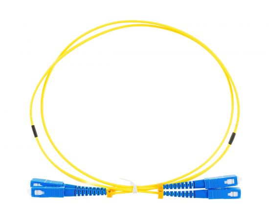 Патч-корд Hyperline FC-D2-9-SC/UR-SC/UR-H-1M-LSZH-YL волоконно-оптический (шнур) SM 9/125 238508 