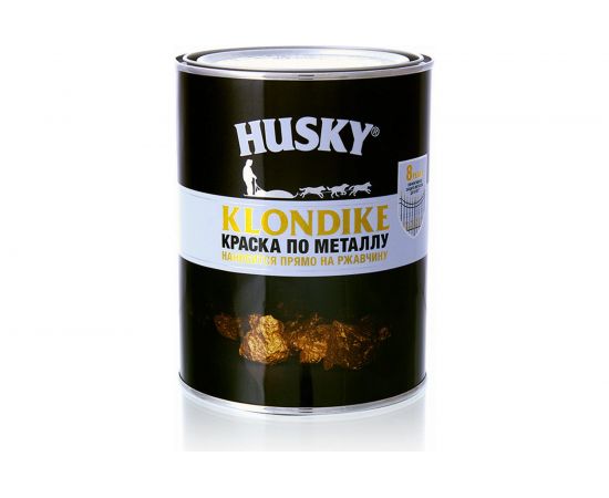 Краска по металлу глянцевая красная HUSKY Klondike 0,9 л 26162 