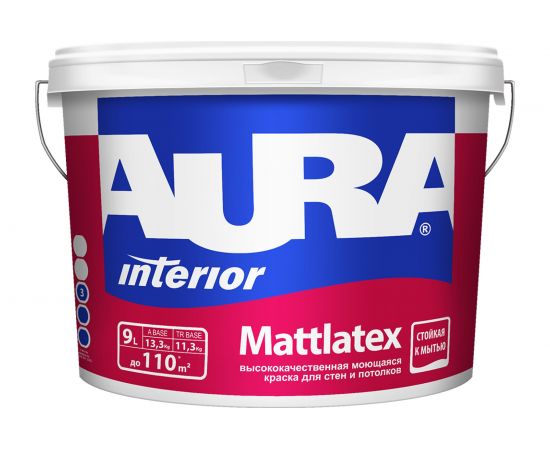 Краска Aura Mattlatex 9л K0340 
