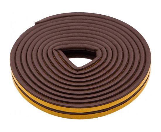 Резиновый уплотнитель СИБРТЕХ (6 м; профиль P; коричневый) 88918 